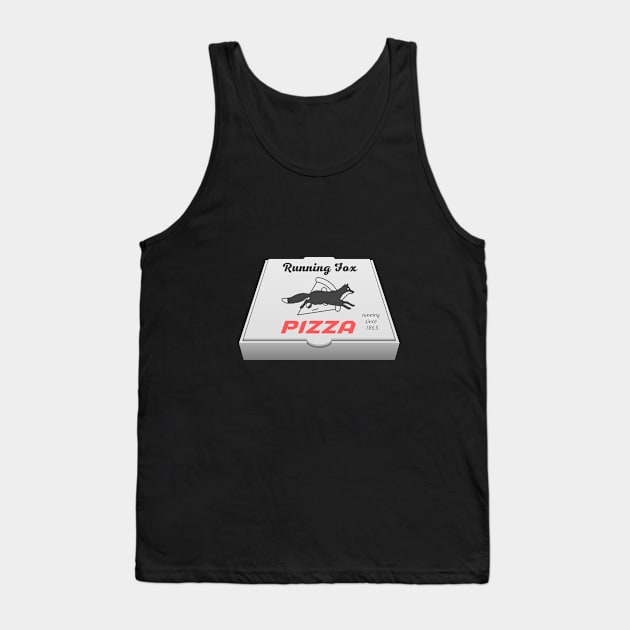 Running fox pizza Tank Top by Shirt Vibin